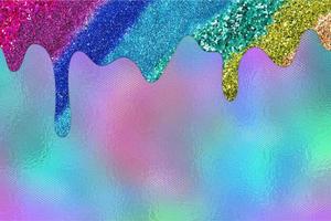 Rainbow dripping glitter background, Dripping Glitter Background photo