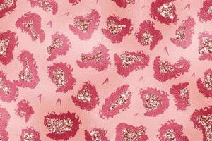 Rose Gold Glam Glitter Animal Skin Texture Background, Animal Skin Pattern. photo