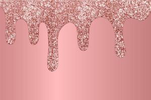 Rose Gold dripping glitter background, Dripping Glitter Background photo