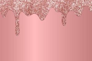 Rose Gold dripping glitter background, Dripping Glitter Background photo