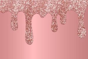 Rose Gold dripping glitter background, Dripping Glitter Background photo