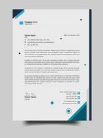 Creative business letterhead template Design vector