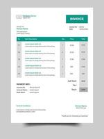 Corporate Invoice or Business Price reciept template, payment agreement template, Invoice bill template and Invoice document template Design vector