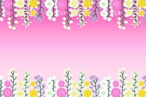 beautiful and cool flower background design vector