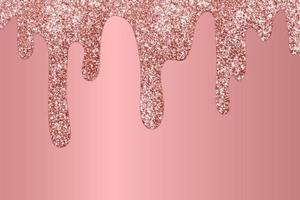 Rose Gold dripping glitter background, Dripping Glitter Background photo