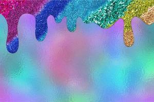 Rainbow dripping glitter background, Dripping Glitter Background photo