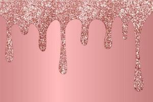 Rose Gold dripping glitter background, Dripping Glitter Background photo