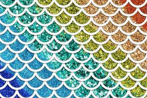 Glitter Mermaid Skin Pattern Background photo