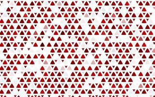 Light Red vector seamless template with crystals, triangles.