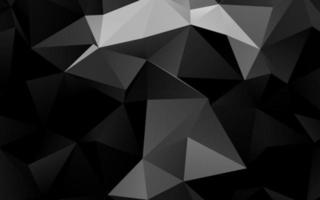 plata oscura, textura de mosaico de triángulo de vector gris.