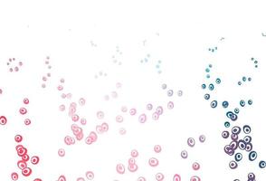 Light Blue, Red vector backdrop with dots.