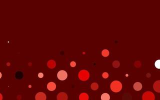 Light Red vector cover with spots.