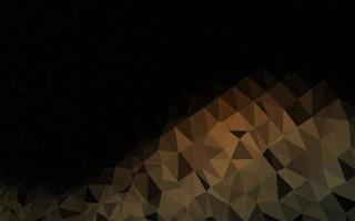 Dark Yellow, Orange vector triangle mosaic template.