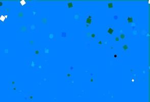 Light Blue, Green vector background with triangles, circles, cubes.