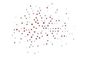 Light Red vector template with poker symbols.