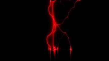 digitales Rendering elektrische rote Linien energetischer Hintergrund video