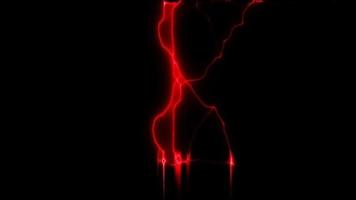 Digital Rendering Electric Red Lines Energetic Background video