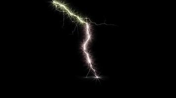 Digital Rendering Lighting Strike Electric Charge Video