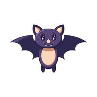 Halloween concept. Vivid cartoon illustration of bat for sites, stores, articles, books, games, apps. Vibrant detailed image vector