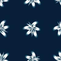 monochromatic color seamless tropical hibiscus flowers pattern with abstract floral on dark background. vector design decorative fashionable print texture. Floral background. Exotic tropics. autumn