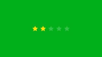 Green Screen Two Star Rating Motion Graphics video