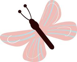 Butterfly in a naive style vector