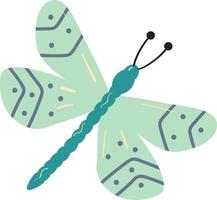 Dragonfly in a naive style vector