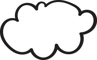 Cloud simple style vector