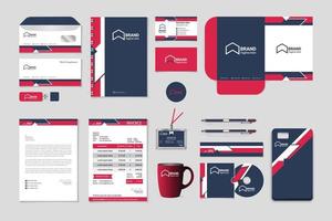 Corporate brand identity set classic full stationery template design vector