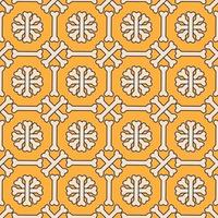 forma de tibias cruzadas con ilustración de stock de vector de contorno. plantilla de diseño de patrones sin fisuras. tema de color naranja y beige