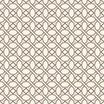 Crossbones shape with outline vector illustration. Seamless pattern design template. Beige color theme