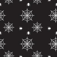 textura de araña y telaraña. plantilla de diseño de patrones sin fisuras. tema de color monocromo, blanco y negro. ilustración vectorial vector