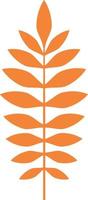 Tree leaf in autumn colors. vector