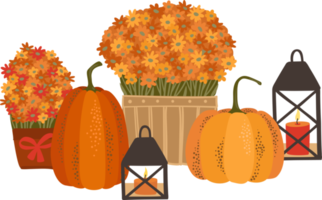 Happy Thanksgiving. Autumn decoration. png