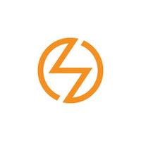 Lightning logo. Electrical energy  Flash or symbol of power. The concept of speed  fast  fast  fast. Vector illustration  clip art.