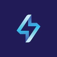 Lightning logo. Electrical energy  Flash or symbol of power. The concept of speed  fast  fast  fast. Vector illustration  clip art.