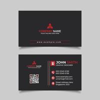 Modern clean business card design vector