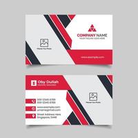 Modern clean business card design vector