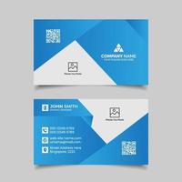 Modern clean business card design vector