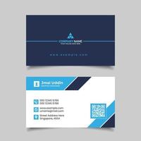 Modern clean business card design vector