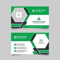 Modern clean business card design vector