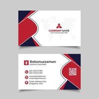 Modern clean business card design vector