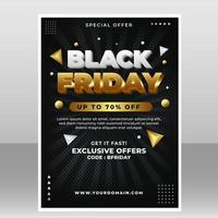 Black Friday Poster Template vector