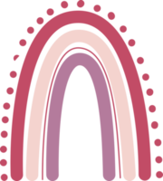 Boho-Regenbogen, handgezeichnet für Dekoration, Drucke, Tapeten png