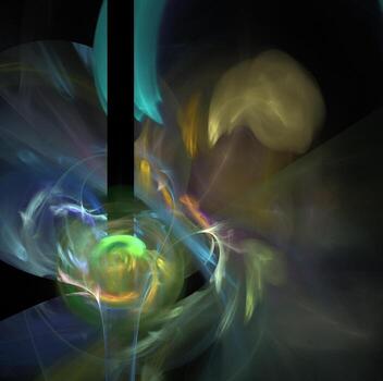 3D rendering abstract digital background. Pattern for textile and design.Fractal a never-ending pattern. Abstract Computer generated Fractal design photo