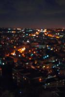 City night from top view. photo