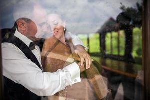 Wedding couple together photo