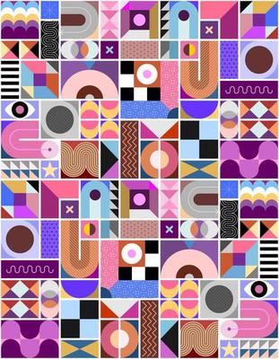 Abstract Geometric Seamless Background