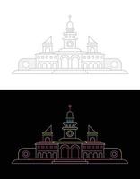 Architecture Line Art vector