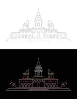 Architecture Line Art vector